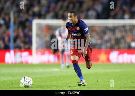 Barcellona, Spagna. Xvii oct, 2015. Neymar (Barcellona) Calcio/Calcetto : Spagnolo Primera Division "Liga BBVA (Espanola)' match tra FC Barcelona 5-2 Rayo Vallecano allo stadio Camp Nou a Barcellona Spagna . © Mutsu Kawamori/AFLO/Alamy Live News Foto Stock