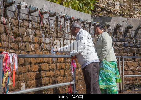 108 santo molle, Mukintah, Mustang, Nepal Foto Stock