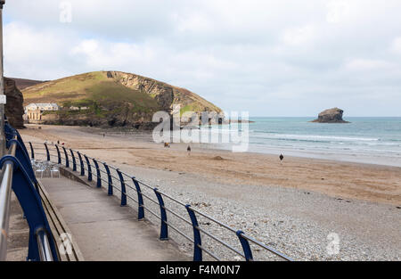 Spiaggia Portreath Cornwall Inghilterra REGNO UNITO Foto Stock