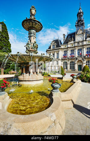 Limoges town hall, Limoges, Haute-Vienne, Limousin, Francia. Foto Stock