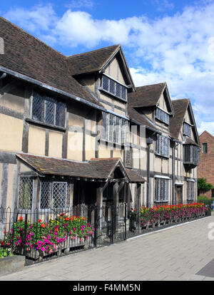 William al luogo di nascita di Shakespeare su Henley Street, Stratford-upon-Avon, Regno Unito Foto Stock