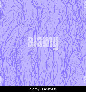 Alberi su sfondo blu Foto Stock