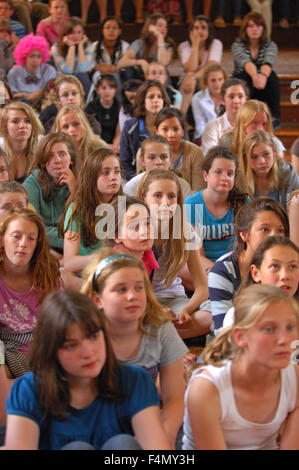 Gruppo di mattina a maynard scuola,indipendente scuola selettiva in Exeter, Devonshire. Foto Stock