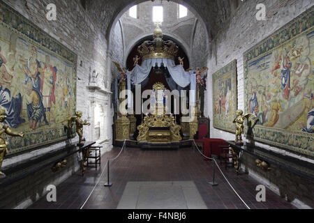 Cappella di speranza nella Cattedrale di Santa Maria di Girona Spagna letto Assunzione della Beata Vergine 1775 Foto Stock