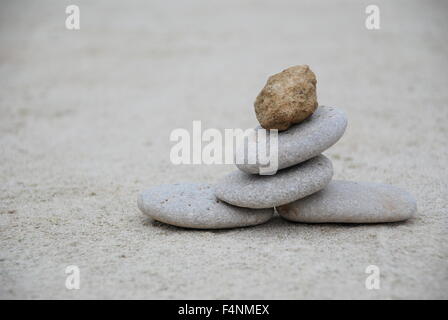 Un Inuksuk Foto Stock