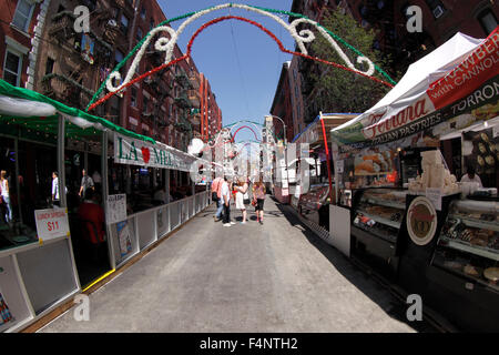 San Gennaro Festival Mulberry St. Little Italy Manhattan New York City Foto Stock