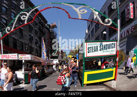 San Gennaro Festival Mulberry St. Little Italy Manhattan New York City Foto Stock