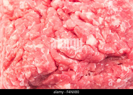 Materie carni bovine macinate di close-up. Foto Stock