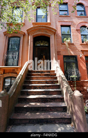 L'arenaria appartamenti off Lafayette Ave. in Fort Greene sezione di Brooklyn New York City Foto Stock