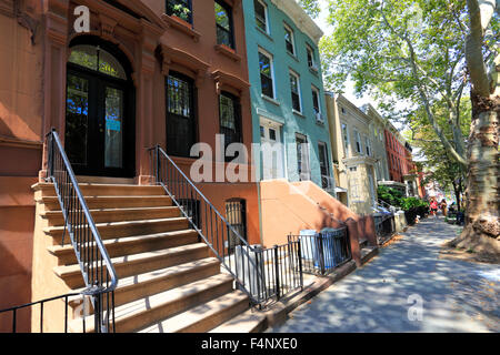 L'arenaria appartamenti off Lafayette Ave. in Fort Greene sezione di Brooklyn New York City Foto Stock