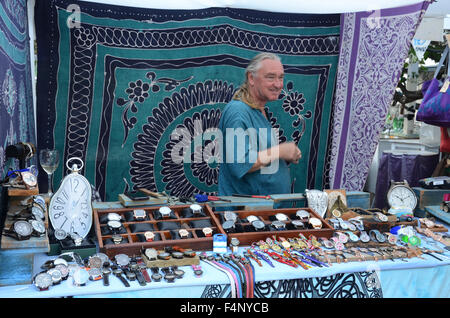 Las Dalias, mercato hippy a San Carlos a Ibiza Foto Stock