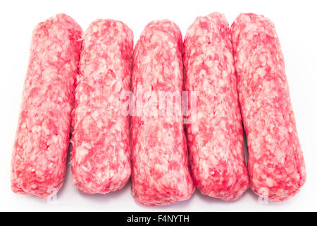 Spiedini di grezzo costituito da carne di maiale Foto Stock