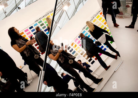 Fregio con Arte Fiera di Londra. 2015. Foto Stock