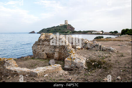 Nora Antico sito fenicio in Sardegna Italia Foto Stock