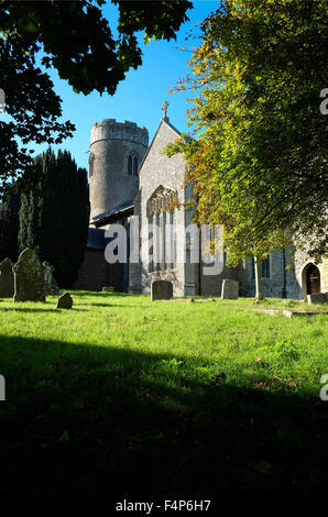 Chiesa di Santa Maria, stody, North Norfolk, Inghilterra Foto Stock