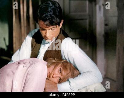 Faye Dunaway, Warren Beatty / Bonnie e Clyde 1967 regia di Arthur Penn Foto Stock