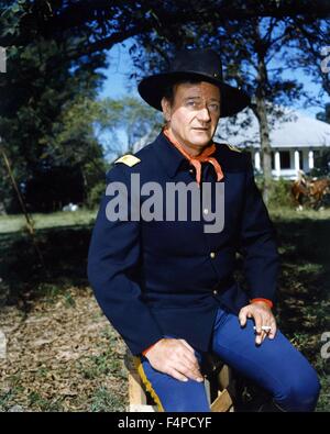 John Wayne / i soldati a cavallo / 1959 diretto da John Ford Foto Stock