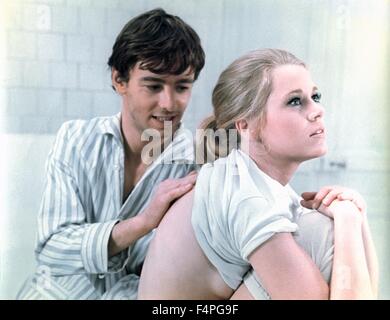 Peter McEnery e Jane Fonda / La curee / 1966 diretto da Roger Vadim Foto Stock