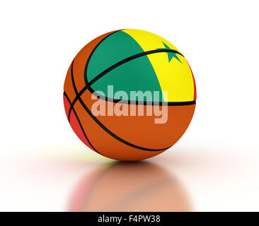 Senegal squadra di basket (isolato con percorso di clipping) Foto Stock