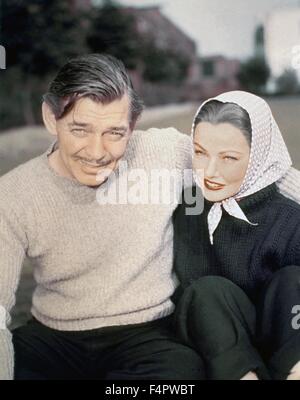 Clark Gable e Gene Tierney / Mai Lasciami andare / 1953 diretto da Delmer Daves [Metro Goldwyn Mayer Pictures] Foto Stock