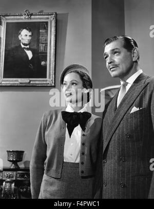 Gene e Tierney Clark Gable / Mai Lasciami andare / 1953 diretto da Delmer Daves [Metro Goldwyn Mayer Pictures] Foto Stock