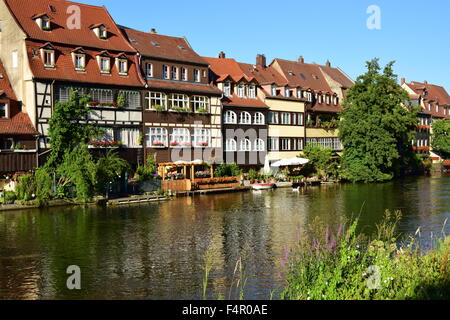 La piccola Venezia (Klein Venedig) a Bamberg in Germania Foto Stock