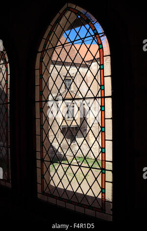 Corvin Castello, noto anche come Castello Hunyad o il castello di Hunedoara, Castelul Huniazilor o Castelul Corvinilor, è un Gothic-Renaissa Foto Stock