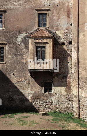 Corvin Castello, noto anche come Castello Hunyad o il castello di Hunedoara, Castelul Huniazilor o Castelul Corvinilor, è un Gothic-Renaissa Foto Stock