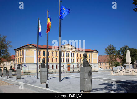 Università il 1 dicembre 1918. Nella storica fortezza, Alba Iulia, Transilvania, Romania Foto Stock