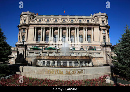 Cercul Militar nazionale, degli officer di club, Bucarest, Romania Foto Stock