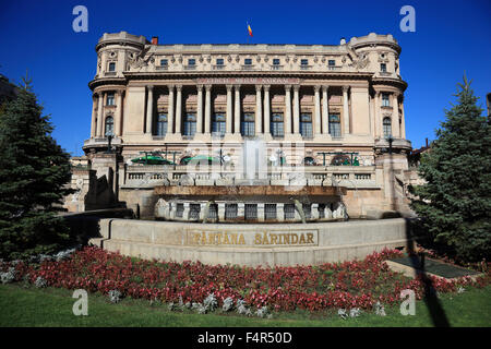 Cercul Militar nazionale, degli officer di club, Bucarest, Romania Foto Stock