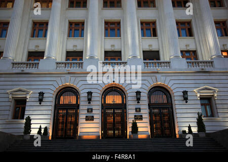 La Banca nazionale di Romania a Bucarest Foto Stock