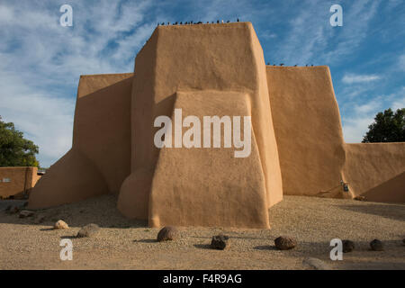 Stati Uniti d'America, Stati Uniti, America, Southwest New Mexico, Taos county, San Francisco de Asis, missione, chiesa, Adobe, architetto Foto Stock