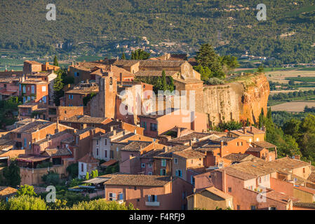 Roussillon, Luberon, Vaucluse Provence, Francia Foto Stock