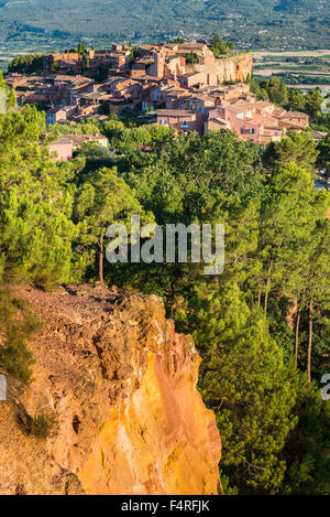 Roussillon, Luberon, Vaucluse Provence, Francia Foto Stock