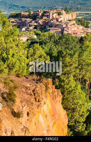 Roussillon, Luberon, Vaucluse Provence, Francia Foto Stock