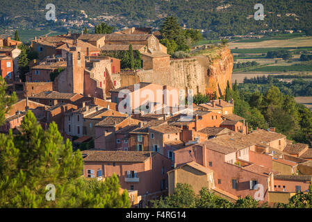 Roussillon, Luberon, Vaucluse Provence, Francia Foto Stock