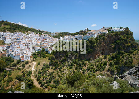 Andalusia, Spagna, Europa, Esterno, giorno, nessuno, villaggio bianco, villaggi, Costa del Sol, vista città, paese, città, Casares Foto Stock