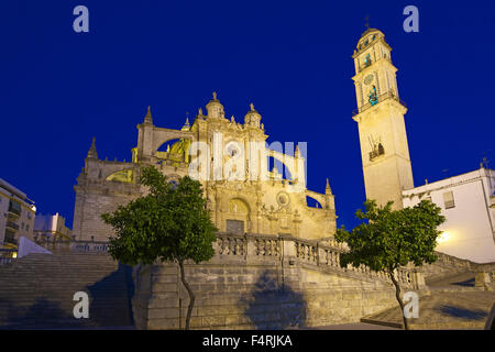 Andalusia, Spagna, Europa, fuori, Jerez de la Frontera, Costa de la Luz, nessuno, cattedrale, chiesa, la costruzione, la costruzione, l'arco Foto Stock