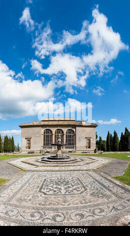 L'Italia, Europa, Lazio, Caprarola, castello, molla, mosaico, Villa Farnese, giardino, casinò Foto Stock