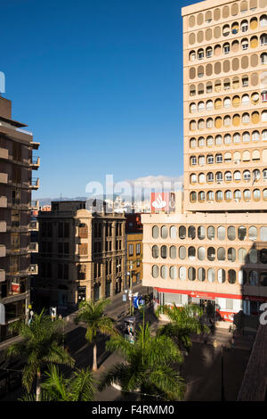 Banco Santander capo ufficio nella Plaza de Candelaria, Santa Cruz Tenerife, Isole Canarie, Spagna. Foto Stock