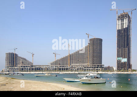 Nuovo centro commerciale in costruzione in Sharjah Emirati Arabi Uniti Foto Stock