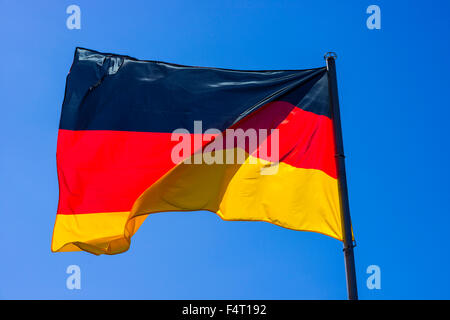 Nazionale Tedesca, bandiera tedesca bandiera nazionale, Germania Germania bandiera, la bandiera della Germania, bandiera, pennone, bandiera nazionale, Foto Stock