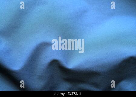 Tessuto blu texture con forme d'onda Foto Stock