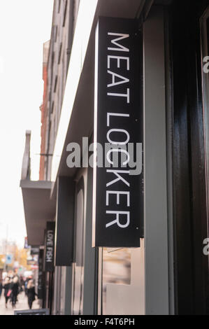 Michael Deane Carne Ristorante Locker, Belfast Foto Stock