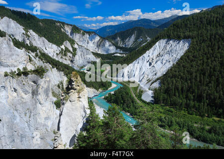 Reno gulch, Grigioni, Svizzera Foto Stock