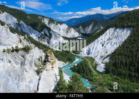 Reno gulch, Grigioni, Svizzera Foto Stock