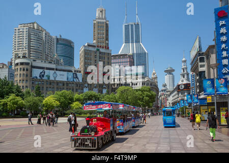 Cina Shanghai City, Nanjin Lu Street Foto Stock