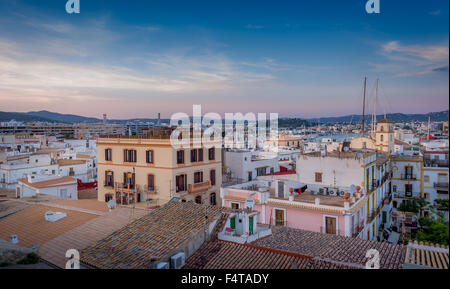 Strade di Ibiza Foto Stock