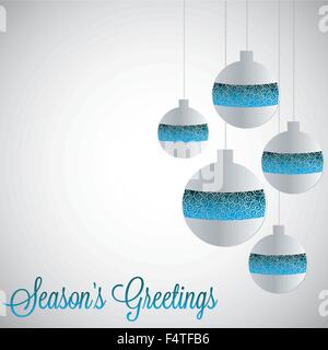 Bianco baubles filigrana con gradiente in formato vettoriale. Illustrazione Vettoriale